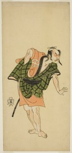三代目大谷浩二、鬼男新左衛門役（?）文心姿見蘇我（？）、1765年二月、森田座（？）で上演 作： Katsukawa Shunsho