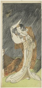 山下 金策 いい あｓ テェ ァｄｙ 朝霞 作： Katsukawa Shunsho
