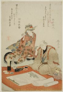 絵画の検証 作： Katsukawa Shuntei