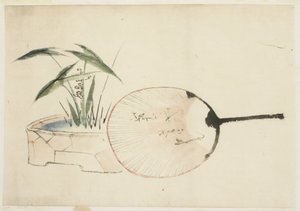ファンとプラントの配置 作： Katsushika (school of) Hokusai