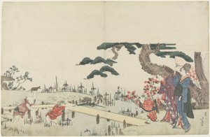 （アイリスガーデン）、1800-1808 作： Katsushika Hokusai