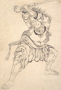 戦士。 作： Katsushika Hokusai