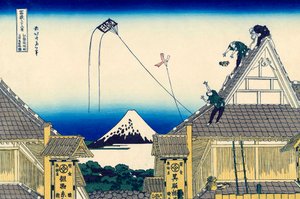 江戸駿河の三井商店の見取り図、1830～1833年。 作： Katsushika Hokusai