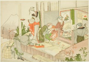 匠の店 アルバム「サンダラのかすみ」より 作： Katsushika Hokusai