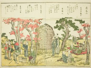 飛鳥の丘（飛鳥山）、vol. 図鑑「東都景一覧」の1 作： Katsushika Hokusai