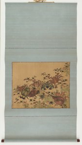 甲殻類、江戸時代、1825-1830。 作： Katsushika Hokusai
