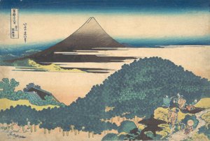 青山円座の松のクッションパイン …三十六景より 1830-32。 作： Katsushika Hokusai