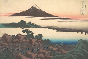 甲州石和の夜明け 甲州石和の暁 36... 年頃 1830-32。 作： Katsushika Hokusai