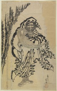 ダルマ、18世紀半ばから19世紀半ば 作： Katsushika Hokusai