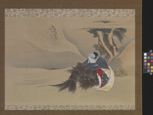 ラッシュギャザラーの夢（シルクにインク、色） 作： Katsushika Hokusai