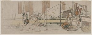 ダイアーズ アット ワーク 作： Katsushika Hokusai