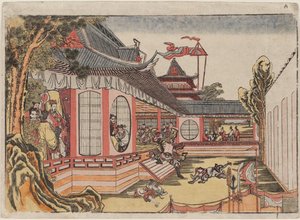 Fan Kuai and the Banquet at Hongmen Hankai Komon no kai no zu 作： Katsushika Hokusai