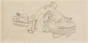 魚屋 作： Katsushika Hokusai