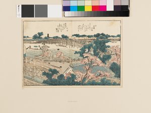 隅田川絵本より。両岸を見る