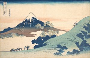 犬目峠からの富士山。 作： Katsushika Hokusai