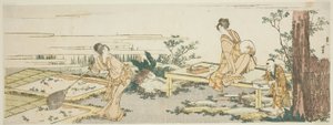 金魚養殖場 作： Katsushika Hokusai