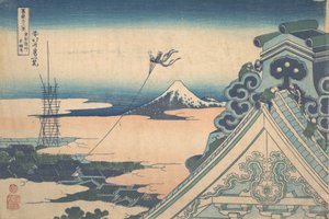 江戸東都浅草本願寺 浅草本願寺 三十六景… 1830-32。 作： Katsushika Hokusai