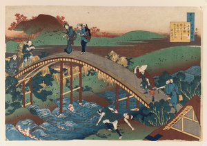 シリーズThe Hundred Poems（色の木版画）のイラスト 作： Katsushika Hokusai