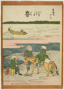 「東海道五十三次」より 川崎