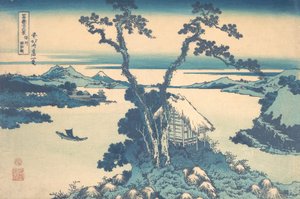 信濃国諏訪湖 信州諏訪湖 三十六景より 1830-32。 作： Katsushika Hokusai
