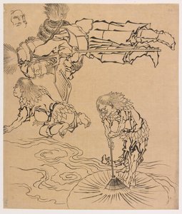 18世紀後半から19世紀初頭にかけての伝説上の存在。 作： Katsushika Hokusai
