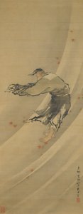 風の中の列子 作： Katsushika Hokusai