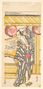 松本幸四郎四世（鶴船の三部役） 作： Katsushika Hokusai