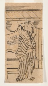 Matsumoto Koshiro as Tsurigane no Mibu, 1788-92 (woodblock) 作： Katsushika Hokusai