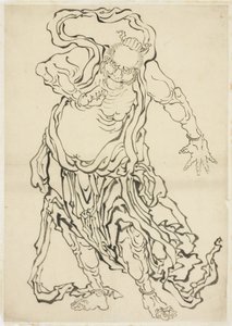 ニオ（守護者）の一人」1815年～1849年頃（紙にインク 作： Katsushika Hokusai