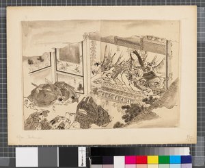 日韓戦の情景 18世紀末～19世紀前半 紙本墨画