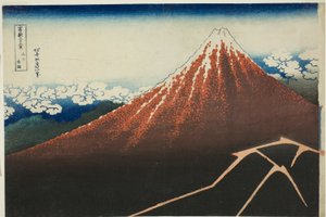 「富嶽三十六景」より 散華白雨