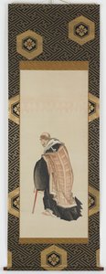 六歌仙 紀泉法師 江戸時代 1806-1808。 作： Katsushika Hokusai