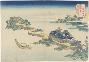 臨海の湖の音c。 1833 作： Katsushika Hokusai
