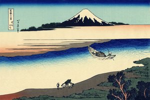 武蔵国の多摩川 1830年頃（木版画