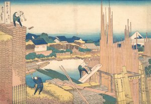 立川 員 本所 本所 立川、 ｆろｍ テェ セリエｓ ティｒｔｙー氏ｘ ヴィエｗｓ おｆ も運ｔ フジ 。。。、 か。 １８３０ー３２。 作： Katsushika Hokusai