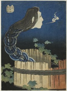 『百物語』より 皿屋敷 さら屋敷 作： Katsushika Hokusai