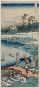 ラッシュギャザラー、シリーズ「中国と日本の詩の真の鏡」より 作： Katsushika Hokusai
