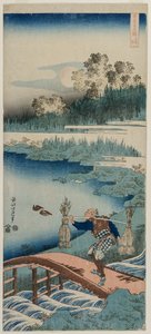 ラッシュ・ギャザラー、1834-1835年の中国と日本の詩の真の鏡。 作： Katsushika Hokusai