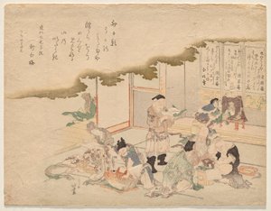 新年を祝う七福神 作： Katsushika Hokusai