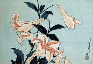 トランペットユリ 作： Katsushika Hokusai