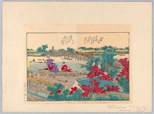景色を眺めている二人の女性 作： Katsushika Hokusai