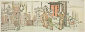 王子稲荷神社参拝 作： Katsushika Hokusai