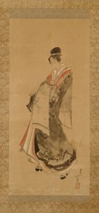 歩く遊女 作： Katsushika Hokusai