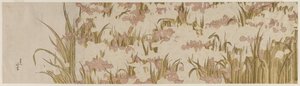 白と紫の菖蒲 作： Katsushika Hokusai