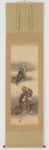 木こり、江戸時代、1849年。 作： Katsushika Hokusai