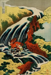 吉野の滝 作： Katsushika Hokusai