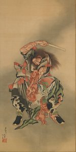 ←おんｇ くい しょき きっぃんｇ あ でもん、 えど ぺりおｄ、 １７６０ー１８６８。 作： Katsushika Hokusai