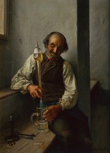 テーパー（キャンバスに油彩） 作： Kaufmann Isidor