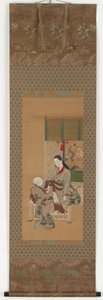 縁側に座る少女 江戸時代・18世紀 作： Kawamata Tsuneyuki