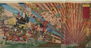 なんばの戦い（なんば戦記の内） 作： Kawanabe Kyosai